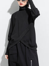 Women High Collar Solid Color Long Sleeve Bottoming Shirt